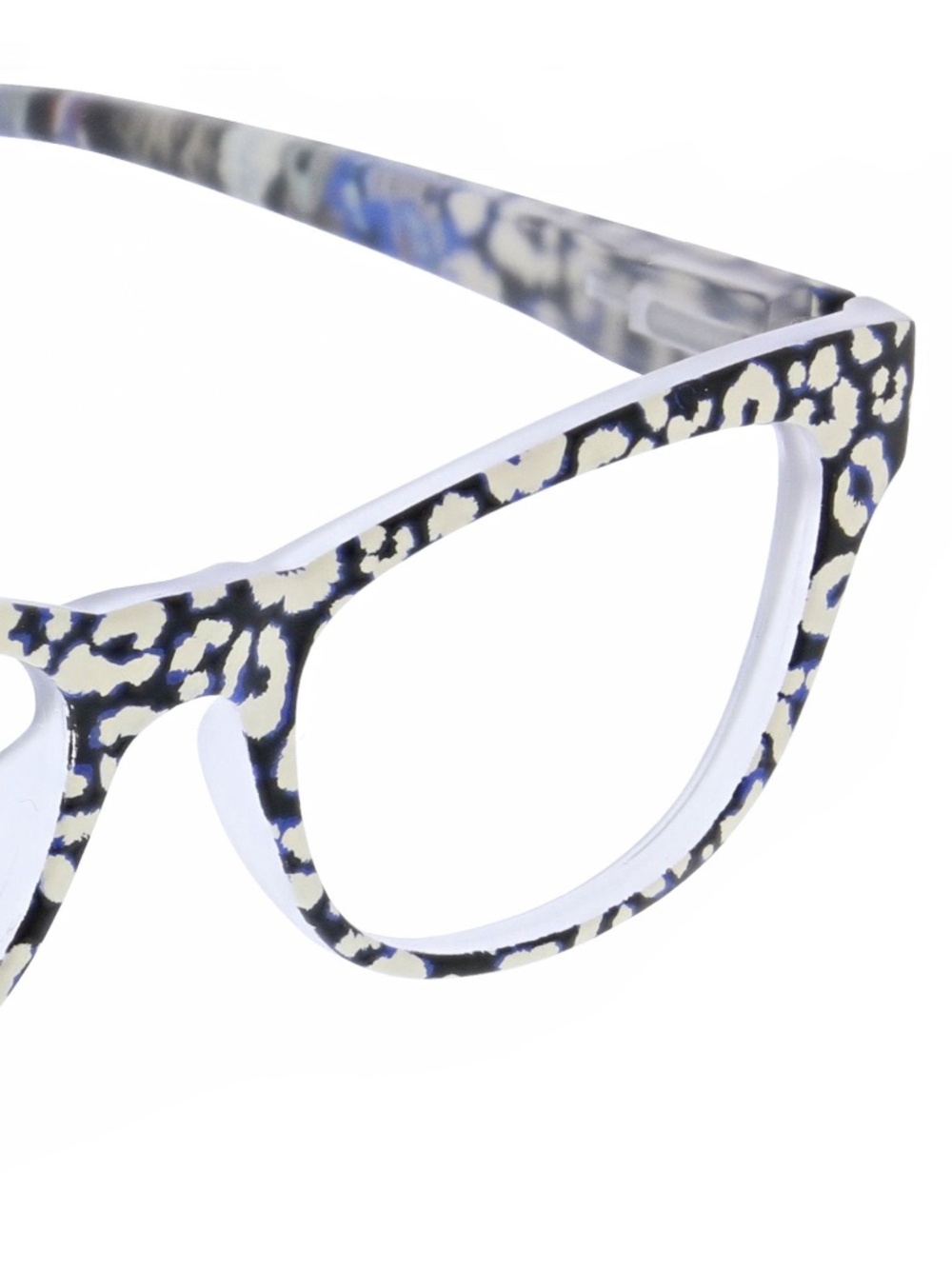 NEW BLACK & WHITE LEOPARD PEEPERS BLUE LIGHT FILTERING GLASSES - Picture 5 of 5